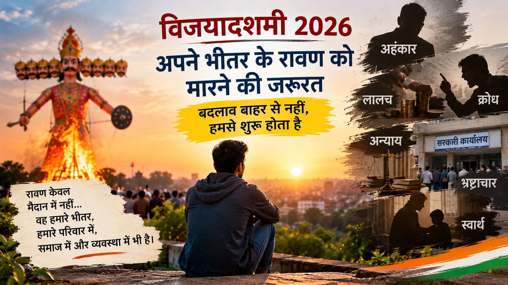 विजयादशमी 2026: रावण का पुतला नहीं, अपने भीतर के रावण को मारने की जरूरत